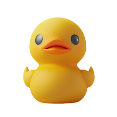 Pato de goma amarillo.