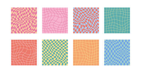 Psychedelic checkerboard poster