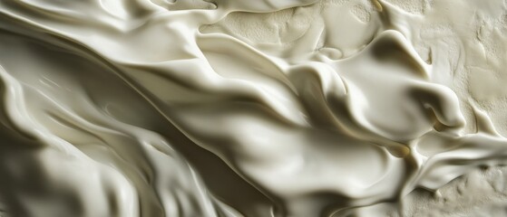 Obraz premium Flowing Creamy Textures on Abstract Surface