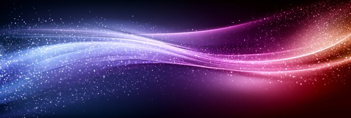 Abstract Vector Background, Layered Sweeping Lines, Gradient Transition, Royal Blue To Deep Magenta