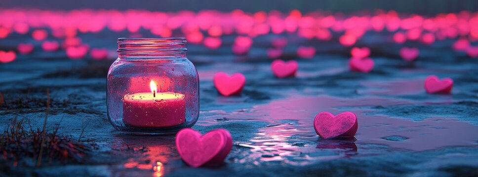 Image depicting love and Valentine's Day with hearts and light_4 as a visual representation