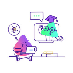 Obraz premium online lessons and training