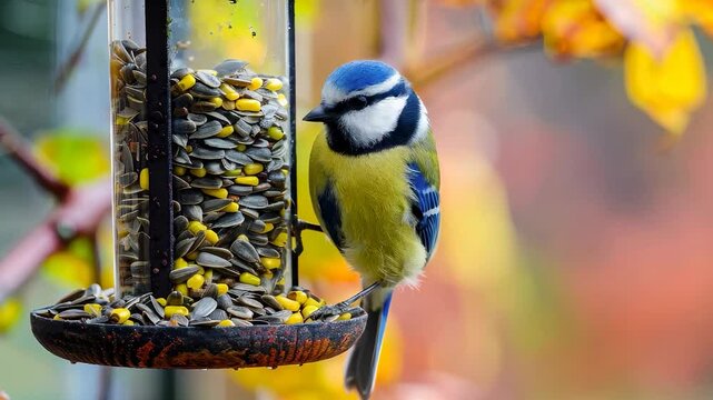 great tit parus major on a branch