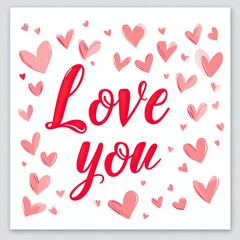 Simple love concept templates for holiday with hearts and typography. Trendy backgrounds for printing, postcard, poster, banner, advertisement, cover.