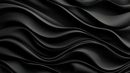 Obraz premium Dark Abstract 3D Rendered Wavy Background With Smooth Texture