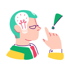 think about a new idea