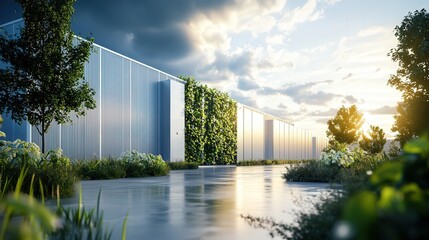 green energy-powered data center with zero carbon footprint