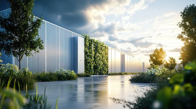 green energy-powered data center with zero carbon footprint