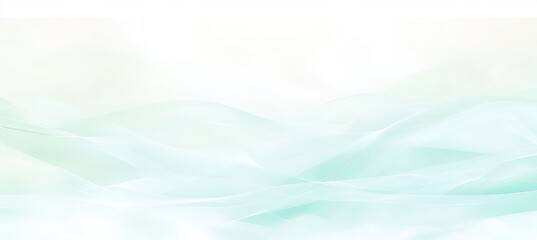 Obraz premium Abstract Flowing Light Blue Ribbons on White Background Elegant and Simple Design Element