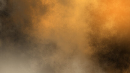 golden smoke. Gold clouds abstract background	