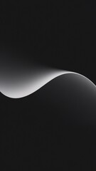 Elegant curve of white paper against a dark background, creating a minimalist aesthetic.