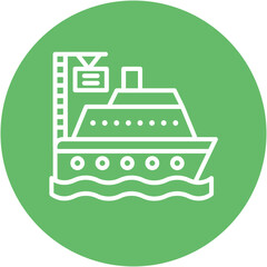 Obraz premium Port Of Call Icon