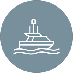 Rescue Boat Icon