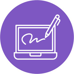 Digital Signature Icon