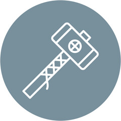 Obraz premium Kingdom Hammer Icon