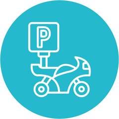 Motorcycle Parking Icon
