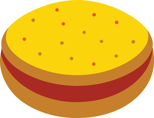 Arepa Cake Venezuela Colombia Illustration