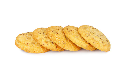 Cookies isolated on a white background,contour