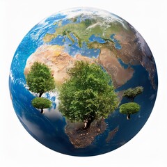 planet earth in the grass