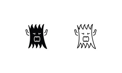 Tree icons set vector stock illustration