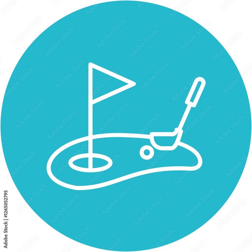 Poster Miniature Golf Icon