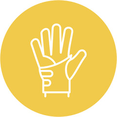 Obraz premium Hand Wraps Icon
