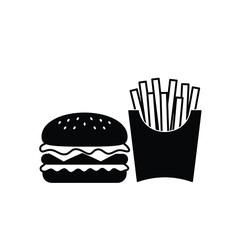 burger and fries