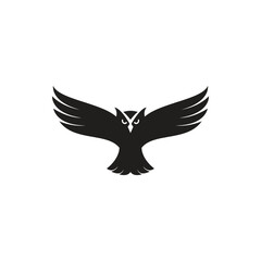 owl logo icon vector illustration