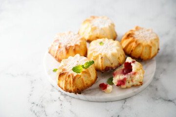 Homemade muffins with berries