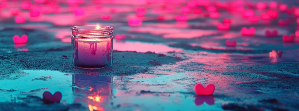 Hearts and light_4 serve as a visual representation of love and Valentine's Day