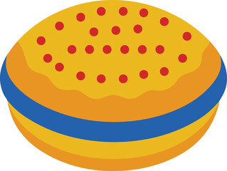 Arepa Cake Venezuela Colombia Illustration 