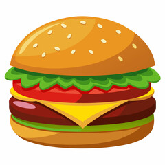 Barger isolated white background 