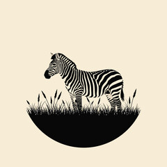 Naklejka premium zebra vector illustration