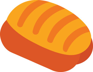 Anadama bread in USA vector illustration 