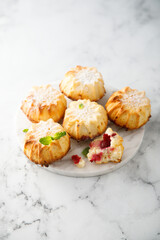 Homemade muffins with berries