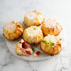 Homemade muffins with berries