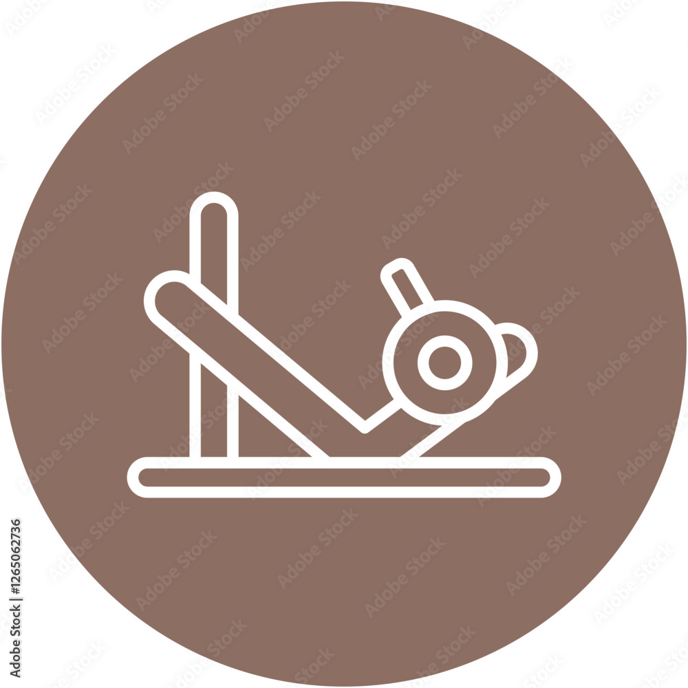 Sticker Leg Press Icon