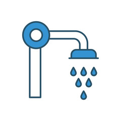 Shower  vector icon stock illustration