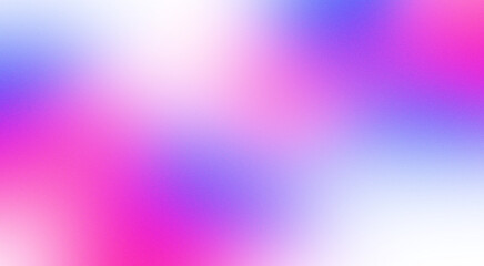 Abstract design element in the form of a blurred gradient in pink and blue tones with grain texture