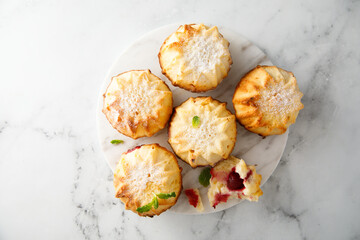Homemade muffins with berries