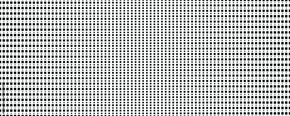 Poster seamless black dots white background. seamless black grunge half tone dots gradient pattern. half to