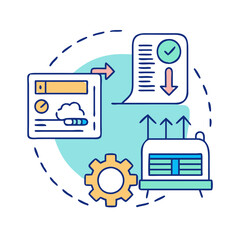 efficient hvac icon, efficient hvac vector illustration-simple illustration of efficient hvac, perfect for efficient hvac logos and icons