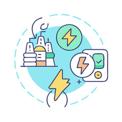 energy transition icon, energy transition vector illustration-simple illustration of energy transition, perfect for energy transition logos and icons