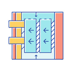 insulated walls icon, insulated walls vector illustration-simple illustration of insulated walls, perfect for insulated walls logos and icons