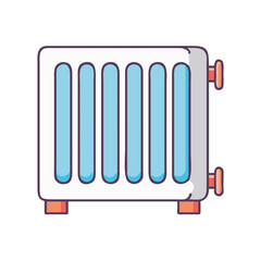 radiator icon, radiator vector illustration-simple illustration of radiator, perfect for radiator logos and icons
