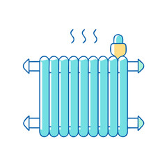 radiator icon, radiator vector illustration-simple illustration of radiator, perfect for radiator logos and icons