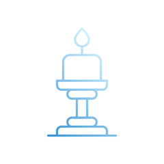 Candle  vector icon stock illustration