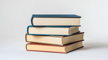 Fototapeta premium books on isolated white background