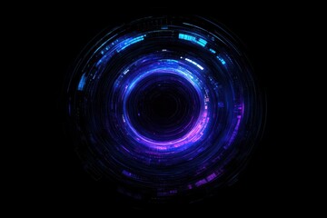 Visual representation of a futuristic digital interface design for advertising campaigns