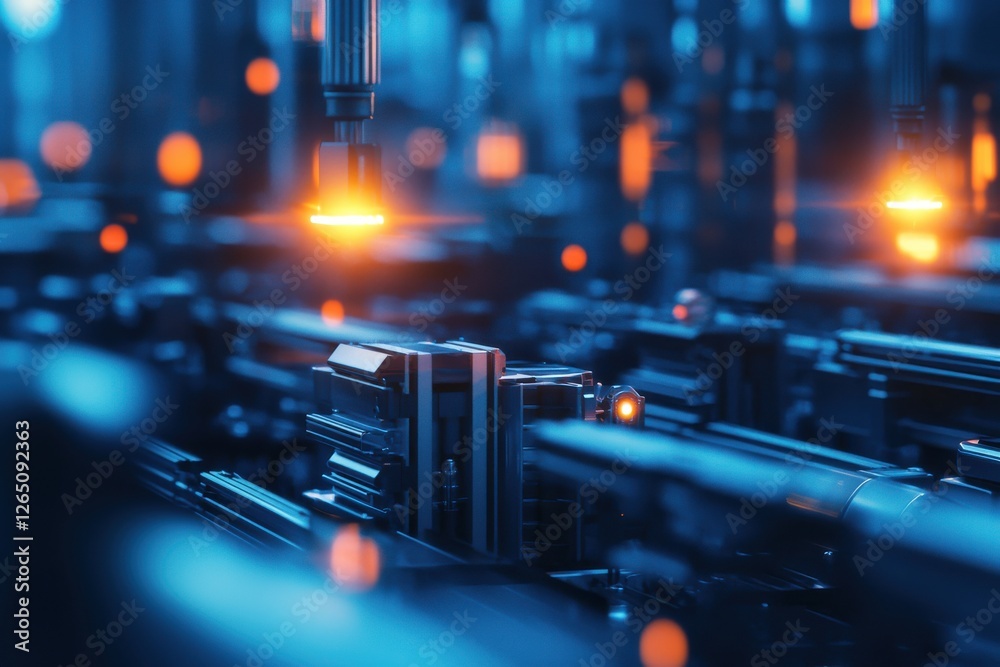 Poster industrial ai system for monitoring processes in high-tech factory environment